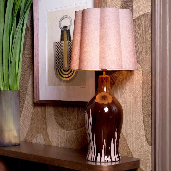 Velora Table Lamp- Brown