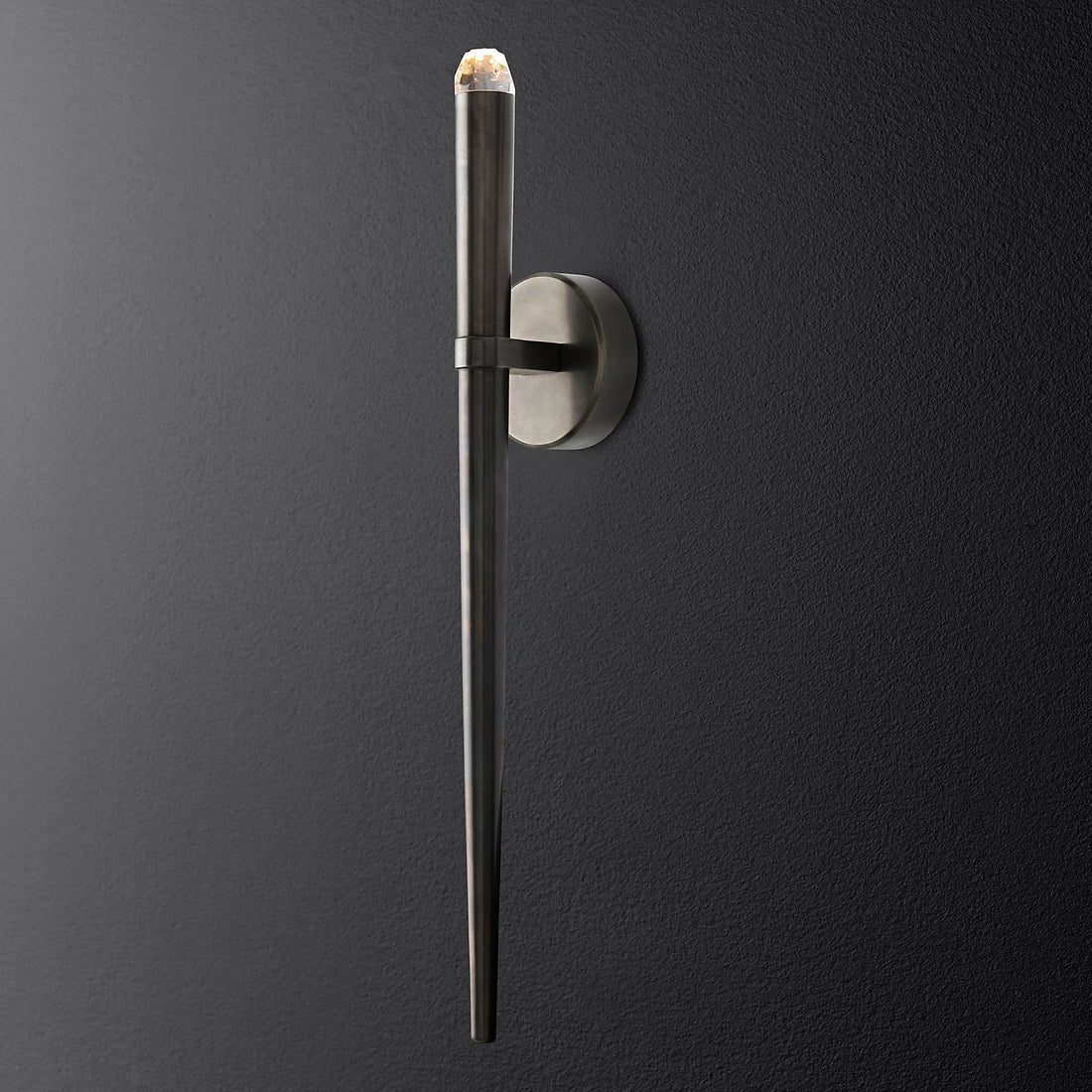 Aquinan Tapered Tubular Slender Torch Wall Sconce