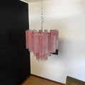 Pink Murano Glass Tronchi Chandelier